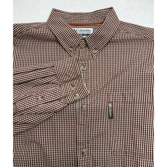 Columbia Other - Columbia Mens XL Long Sleeve Brown Button Down Collared Shirt